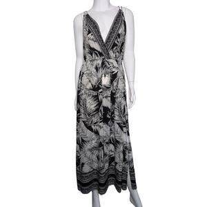 Tropical Maxi Dress Medium Boho Festival Resort Vacation Cruise Beach Sundress